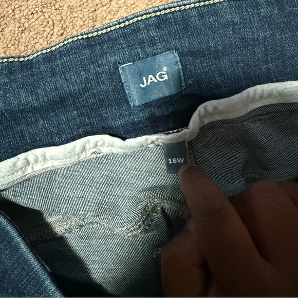 JAG Jeans Womens's Classic Stretchy Blue Straight Jeans - Picture 4 of 4